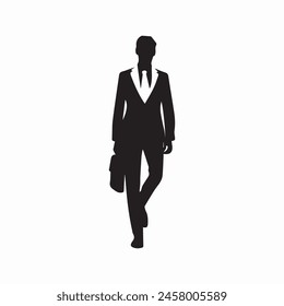 vector business man silhouette black 