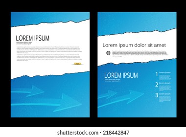 vector business marketing brochure, layout   easy editable