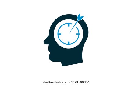 vector of business mind icon  - illustration