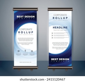 Vector business modern rollup banner template