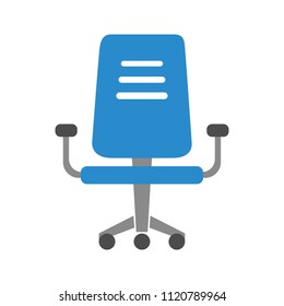 Vector Business Office Chair Icon - Modern Furniture Design. Modern Illustration