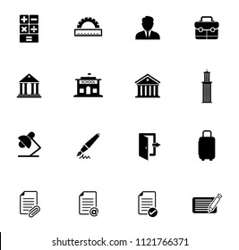 vector business, office and communication icons set - website design illustrations. web icons