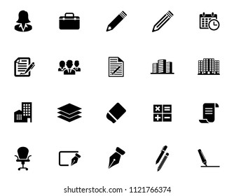 Vector Business, Office And Communication Icons Set - Website Design Illustrations. Web Icons