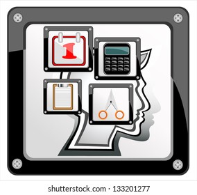 Vector business and office icons