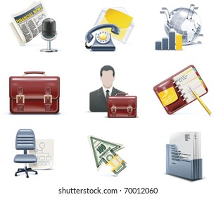 Vector business and office icons