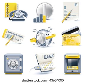 Vector business and office icons. Part 2