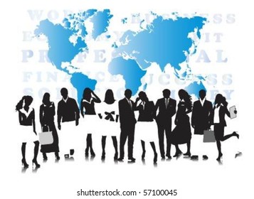 Vector of business people.