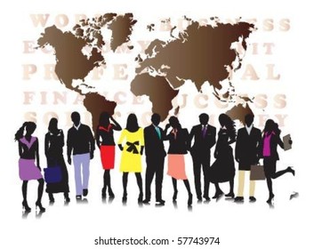 Vector of business people.