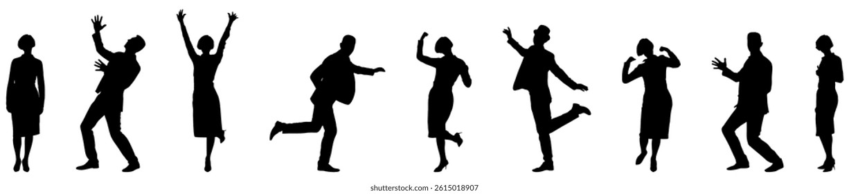 Vector Business People in different position concept, Corporate Company Concept