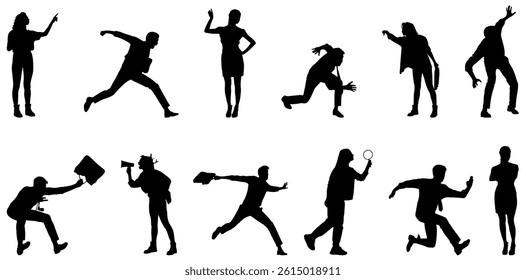 Vector Business People in different position concept, Corporate Company Concept