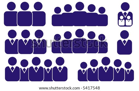 vector business people icons
