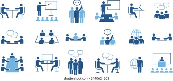 Vector Business People Pictogram Set