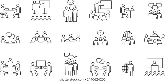 Vector Business People Pictogram Set