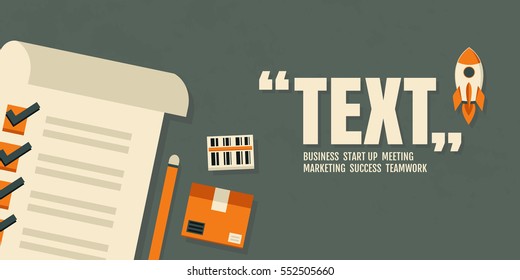 vector business plan. office equipment, design background. Profit Marketing Success.