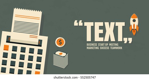 vector business plan. office equipment, design background. Profit Marketing Success.