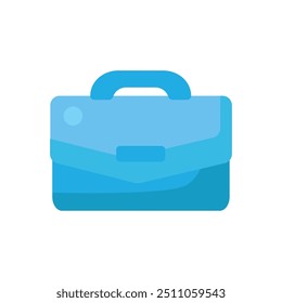 Vector business portfolio in a bright flat style. Career, professional, and specialist symbol. The icon is suitable for web design, online shop, print, and social media posts. 
