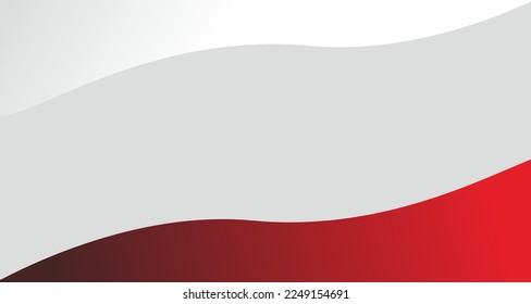 vector business presentation banner with red geometric shape
