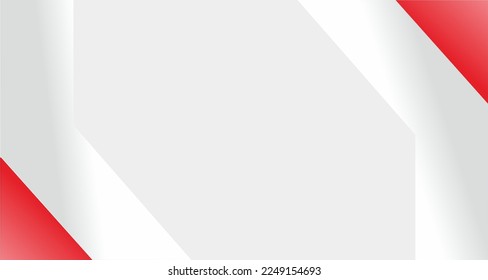 vector business presentation banner with red geometric shape