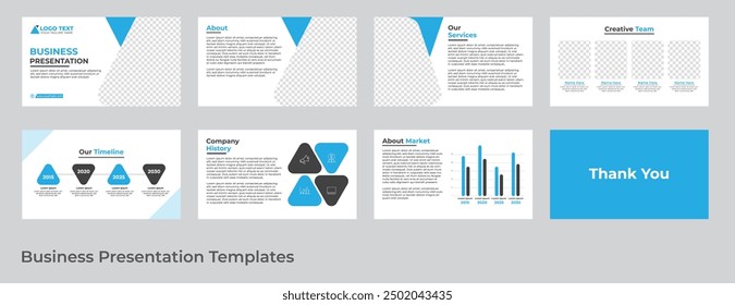  Vector business presentation powerpoint template design