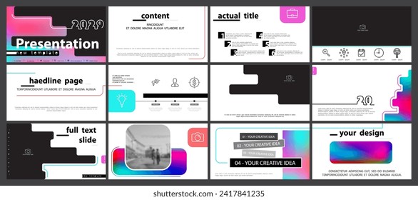 vector. Business presentation template. Vector set, elements of infographics, colorful design, white background. Flyer, postcard, corporate report, powerpoint. Slideshows, brochures, annual report