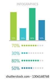 Vector. Business process diagram. Financial infographics.