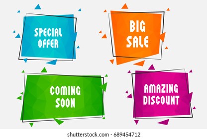 Vector Business promotion elements