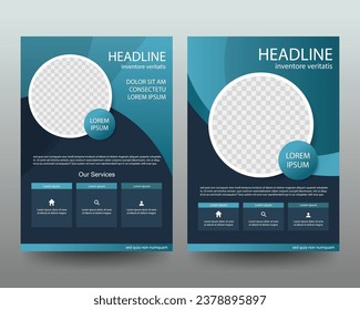 Vector business proposal Leaflet Brochure Flyer template design, book cover layout design, abstract business presentation template, a4 size design	