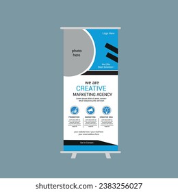 vector business roll up display standee for presentation purpose.
