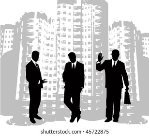 the vector business silhouette