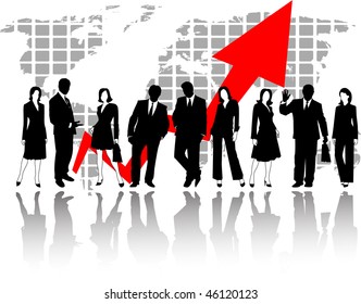 the vector business silhouette