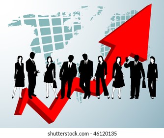 the vector business silhouette