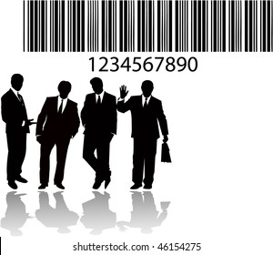 the vector business silhouette
