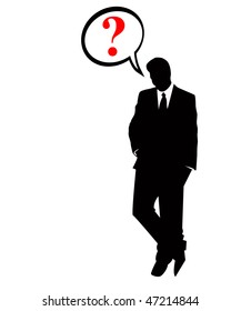 the vector business silhouette