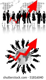 the vector business silhouette