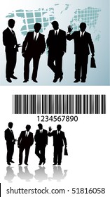 the vector business silhouette