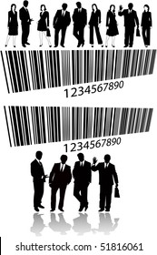 the vector business silhouette