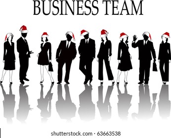 the vector business silhouette