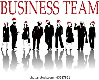 the vector business silhouette