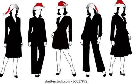 the vector business silhouette