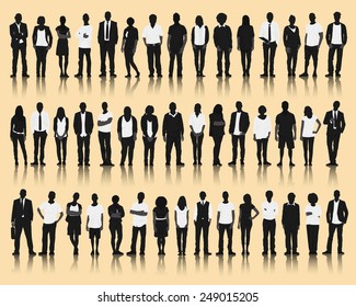 Vector of Business Silhouettes