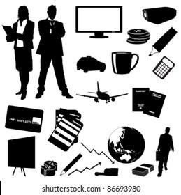 Vector Business  silhouettes collection