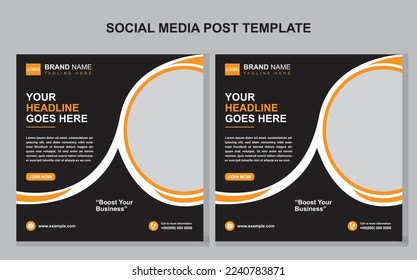 Plantilla de publicación en redes sociales de Vector Business