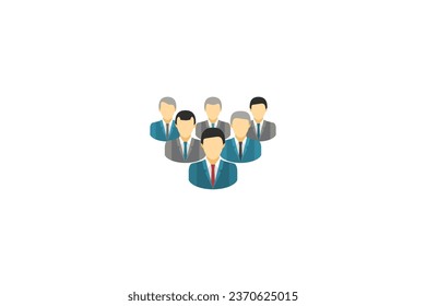 Vector business startup flat icons editable background 
