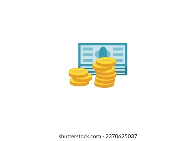 Vector business startup flat icons editable background 