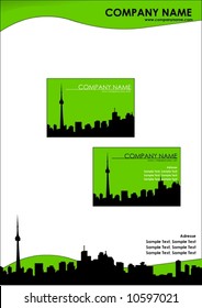 Vector business stationery set
