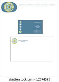 Vector business stationery set