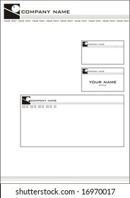 Vector business stationery set
