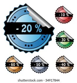 Vector business stickers