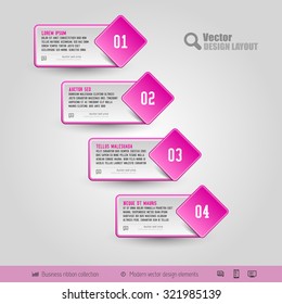 Vector business stickers template for web designs, presentations, education, brochures, infographics and flyers.