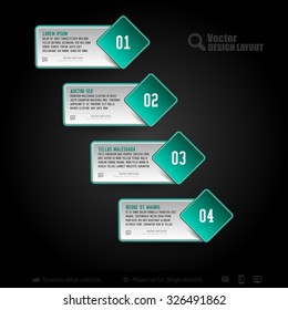 Vector business stickers. Template of web designs, presentations, infographics. Design elements.
